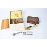 A box of Montecristo Habana Cuba cigars, "Cabinet Selection No.4", together with a Royal Army