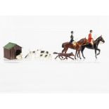 Britains very good condition Hunt items comprising mounted (2) including rare Woman riding astride