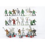 Lone Star Medieval figures including Robin Hood series (8), siege weapons (3), knights (38),