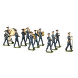 Britains loose pre-WW2 version set 1527 Royal Air Force Band, complete 12 piece set, generally G,