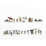 Skybirds WW2 figures and accessories, comprising of British Army (101 figures), with 2 motorbikes, 3