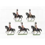 Fine Noris 50mm scale British Napoleonic Cavalry with separately cast accessories, saddles,