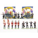 Regal Miniatures New Zealand Royal Artillery comprising of 2 guns with 10 crew members, VG, and a