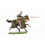 An un-named Selwyn Miniatures mounted knight possibly a later re-cast, in the heraldry of Jean,
