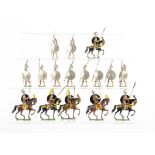 Heyde 52mm (size 2) Greek Warriors, one head and one horse plume missing, 2 horses with split