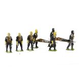 Britains loose set 1759 Air Raid Precautions Stretcher Party Squad and Gas Detection Services,