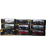 1:18 Scale Modern German Cars by Maisto, a boxed group of nine comprising, 31814 Porsche Boxster,