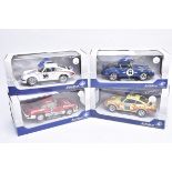 1:18 Scale Solido Porsche Rally Models, a boxed group of four comprising, S1801105 911 Daytona