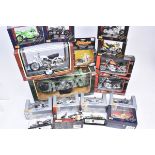 1:6 Scale and Smaller Motorbike Models, a boxed collection including 1:6 scale 53623 Indian