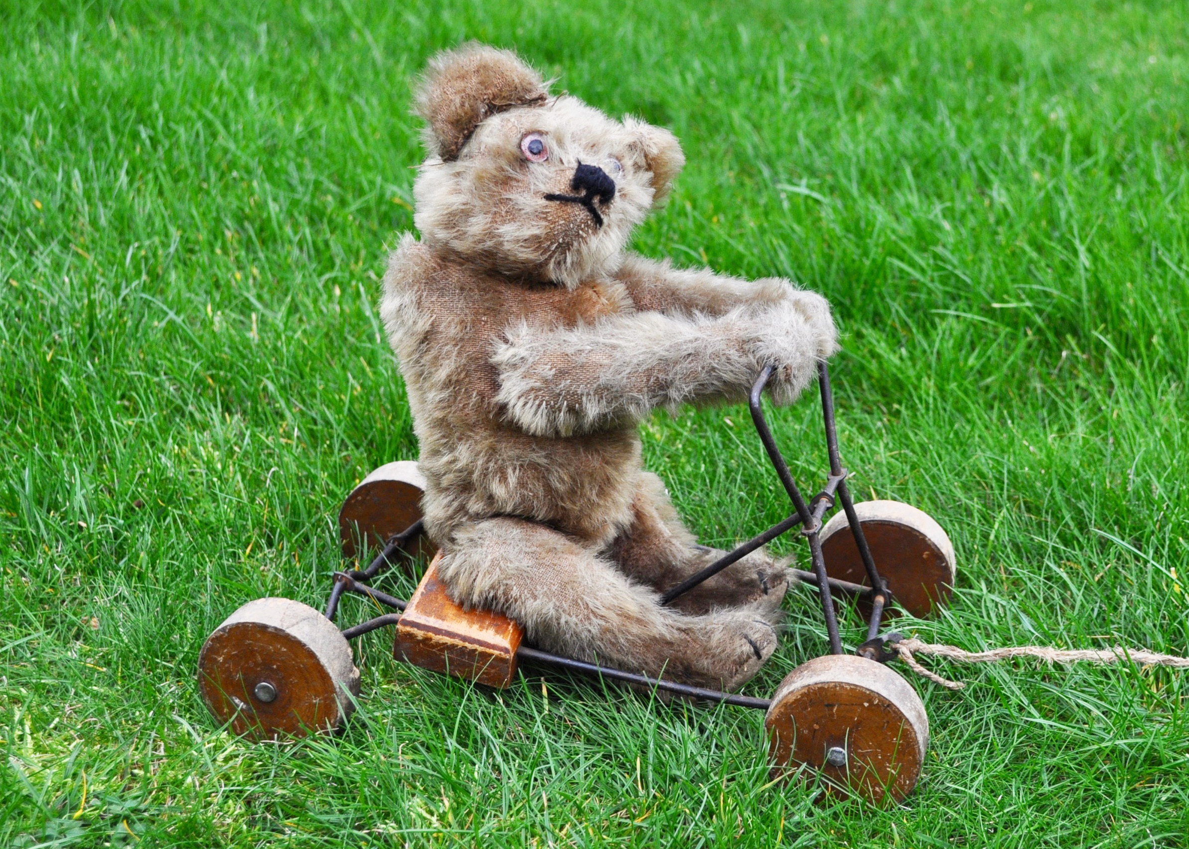 Bear Coaster a rare British United Toy Manufacturing Co Ltd Omega teddy bear coaster circa 1915,
