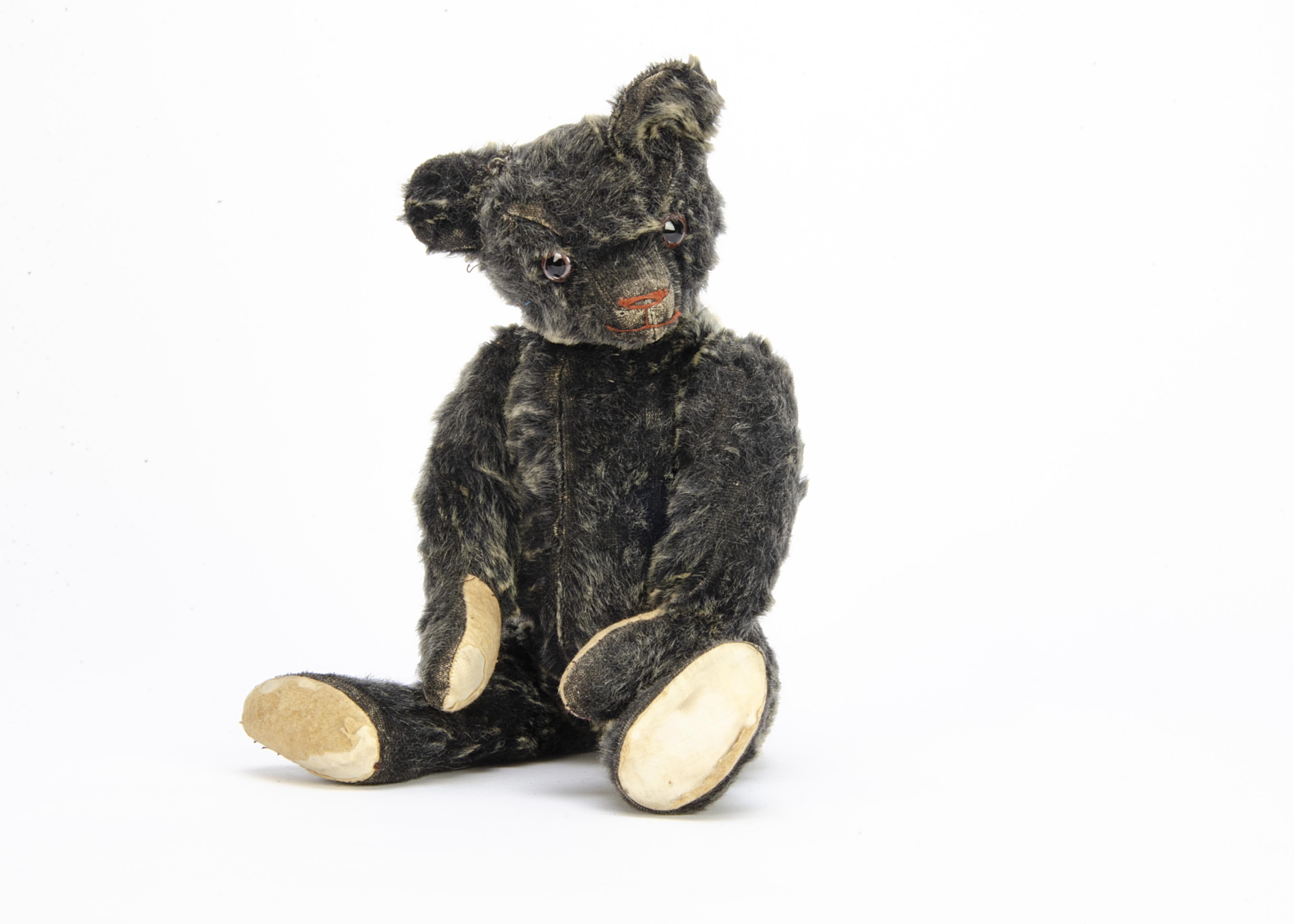 Othello a rare British United Toy Manufacturing Co Ltd Omega teddy bear with rare frosted black - Image 2 of 2