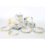 A part Grafton and Paragon china teaset, including a Paragon hot water, milk jug, sugar bowl, teacup