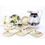 A collection of Royal Doulton transfer printed ware, including a large Art Nouveau Kelmscott pattern