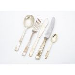 A quantity of Community plated flatware, and various other silver plated Art Deco flatware including