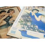 A collection of reproduction Peoples Republic of China posters of the ideal woman, each print