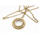 A 9ct gold coin mount and chain, and various other 9ct gold, 32g