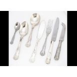 A modern canteen of silver plated kings pattern cutlery by Viners