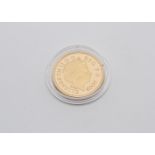 A modern Royal Mint gold ten pence coin, dated 2008, proof like, unc, 12.6g approx