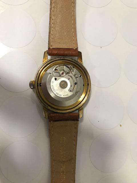 A c1960s Systema automatic gentleman's wristwatch, 33mm gold plated case with stainless steel back - Image 3 of 5