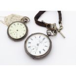 A Victorian silver open faced pocket watch from JG Graves of Sheffield, 51mm, appears to run,