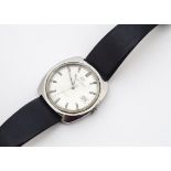 A vintage International Watch Co automatic stainless steel gentleman's wristwatch, 35mm squared