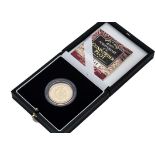 A modern Royal Mint UK £2 Gold Proof Coin, dated 2005, celebrating the 400th Anniversary of the