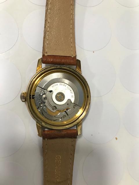 A c1960s Systema automatic gentleman's wristwatch, 33mm gold plated case with stainless steel back - Image 4 of 5