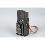 A Zeiss Ikon Ikoflex TLR Camera, with 8cm f/4.5 Nova Anstigmat lens, shutter working, body F-G,