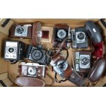 Various Cameras, including a Kodak Retina Reflex, Purma Plus, Zeiss Ikon Nettar, Wembley Sports