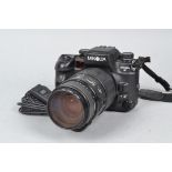 A Minolta Dynax 9 SLR Camera, powers up, shutter fires, AF working, otherwise untested, body G, with