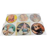 Madonna Picture Discs, six 12" and one 10" Interview Picture Discs - various years and conditions