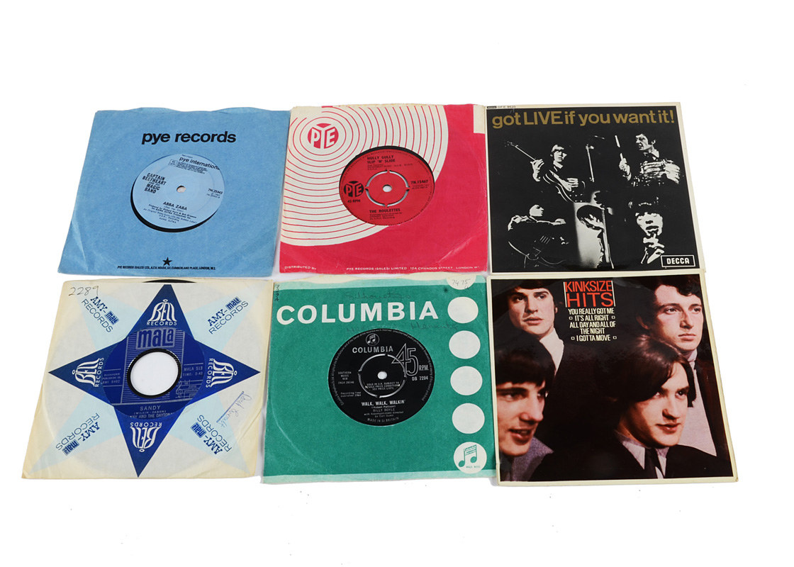 Sixties 7" Singles / EPs, twenty-three 7" singles and EPs, mainly from the Sixties with artists