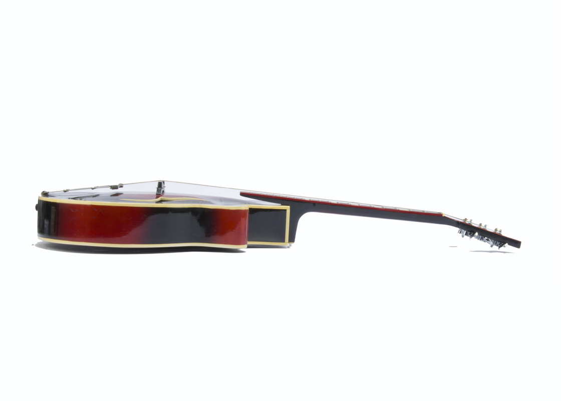 Framus Acoustic Guitar, Framus 'Black Rose De Luxe' archtop red sunburst with original case, - Image 2 of 5