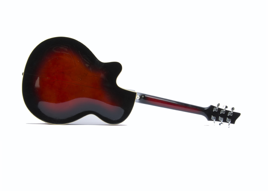 Framus Acoustic Guitar, Framus 'Black Rose De Luxe' archtop red sunburst with original case, - Image 3 of 5