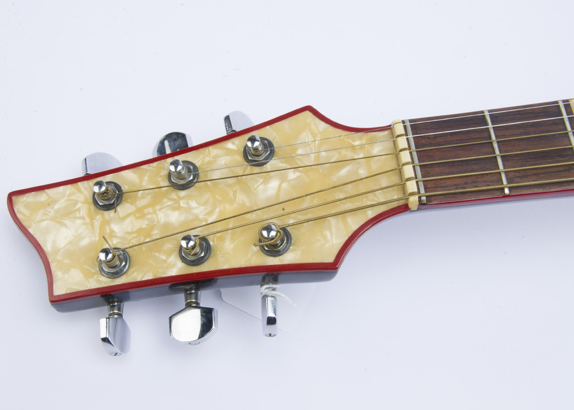Framus Acoustic Guitar, Framus 'Black Rose De Luxe' archtop red sunburst with original case, - Image 4 of 5