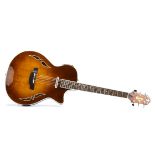 Crafter Guitar, a Crafter SA-TMVS electro acoustic 'Jazzer' - slim arch top, acoustic sound chamber,