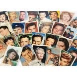 Film / TV Star Trading Cards, approximately sixty-five trading cards of mainly Film and TV Stars -