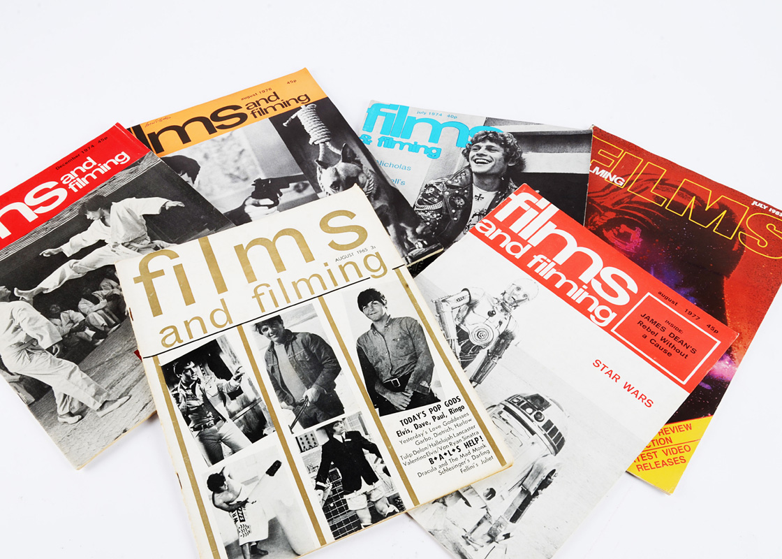 Films and Filming Magazines, approximately sixty copies of Films and Filming mainly from the 1960s