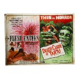 The Flesh Eaters / Death Curse of Tartu Quad Poster, British Quad poster for this 1966 horror