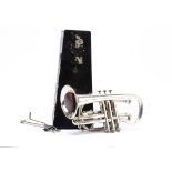 Cornet, Boosey & Co Solbron - class A cornet s/n 115687 - a few small bumps and scratches - with