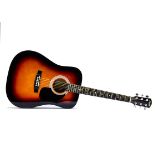 Squier Acoustic Guitar, a Squier by Fender acoustic guitar SA-105 tobacco sunburst - very good