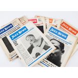 Jazz News Magazines, approximately seventy copies of Jazz News Magazine from 1960, 61 and 62 - a few