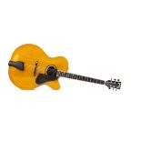 Vintage Guitar, a Vintage electro-acoustic guitar (gypsy jazz) with 'oval' sound hole - excellent