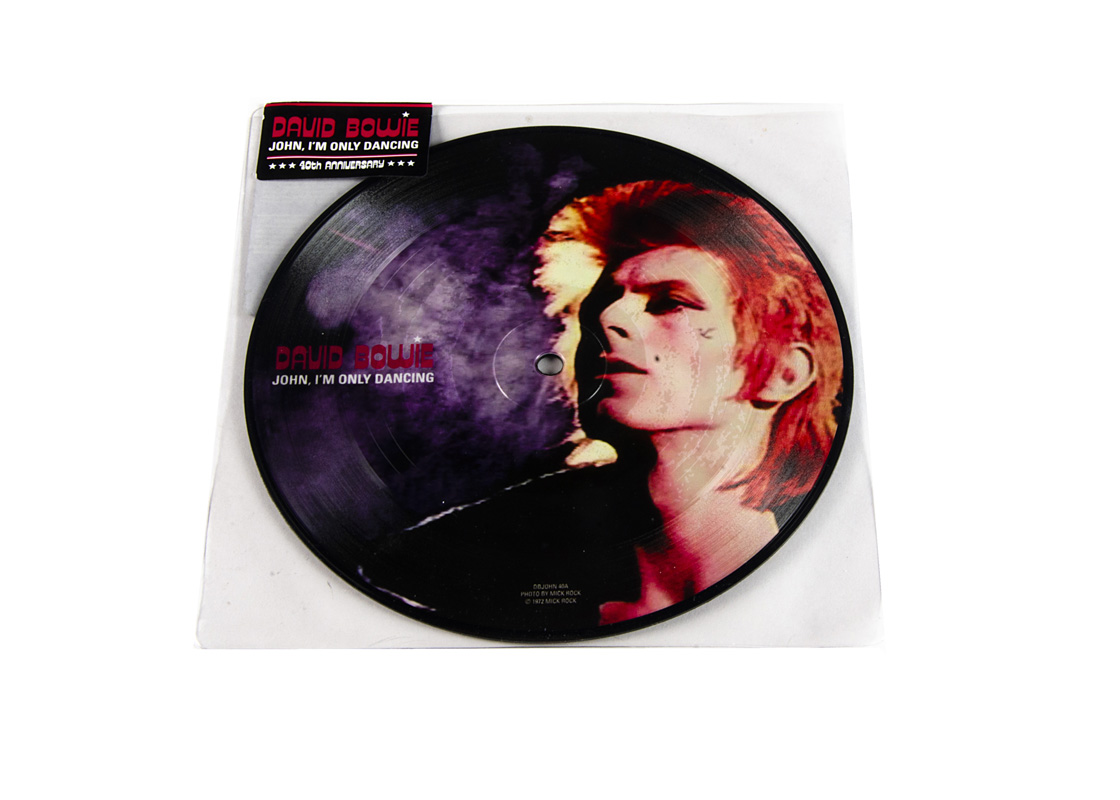 David Bowie Picture Disc, John I'm Only Dancing - 40th Anniversary Picture Disc released 2012 on EMI