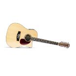 Electro-Acoustic Guitar, a 12 string Gear4Music electro-acoustic guitar model - DN212NT in excellent