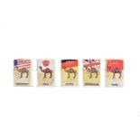 The Camel Filters Zippo Lighter Country series, five lighters with country flag and map including