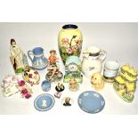 A small assortment of 20th Century ceramics across two boxes, to include a Tupton ware vase and