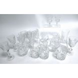 An extensive collection of predominantly Edinburgh crystal glasses, to include glasses in the