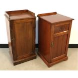 Two Victorian mahogany pot cupboards, 41cm x 39cm