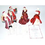 Four Royal Worcester and Royal Doulton figurines all commissioned by Compton and Woodhouse, Royal